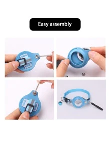 1pc Anti Lost Cat Collar For The Apple Airtag Waterproof Reflective Pet Kitten Necklace Protective Tracker With Bell Cats Accessories - Blue - View 4