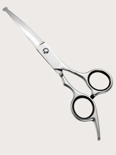 1PC 4CR Stainless Steel Cat/Dog Lover Gift And Dog/Cat Mom Love Pet Grooming Scissors For Cat Lover And Cat Mom Loves & Dog Lover And Dog Mom Loves With Safe Round Head Dog Lover And Dog Mom Love Grooming Eye Scissor Suitable For Small Animals With Long Hair And Short Hair