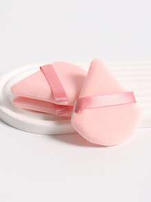 50 件装混合色柔软化妆海绵粉扑，适合所有皮肤类型 - 粉色 - 查看 4