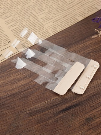 1pc Women's Elastic Fishnet Straps Lingerie Band, Cross Back Bra Buckle Accessory With Dual Hooks For Bra Strap