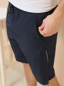 Men Shorts - Màu xanh hải quân - Xem 3