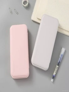 1pc Pink Children's Pencil Case - Pink - View 5