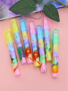 1件水果圖案可愛橡皮擦（隨機）創意文具 - 彩色 - 查看 1