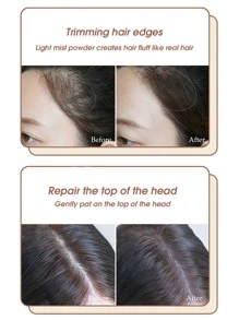 1 件装发际线阴影粉 - 黑色，质地轻盈蓬松，防水防汗，修饰发际线，增加蓬松度 - 黑色 - 查看 6