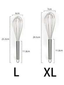 1pc Manual Egg Beater, Stainless Steel Multi-Purpose Cream And Egg White Beater, Handheld Mixer, Kitchen Baking Tool