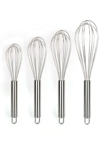 1pc Manual Egg Beater, Stainless Steel Multi-Purpose Cream And Egg White Beater, Handheld Mixer, Kitchen Baking Tool