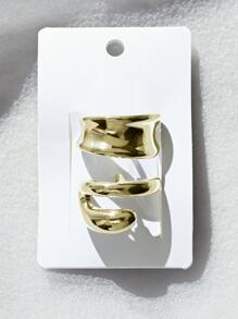 2pcs/Set Women's Gold-Tone Metal Fashion Ponytail Holder & Hair Clips Street Bow,Y2k Claw Clips Hair Claws Hair Barrettes, School Stuff
