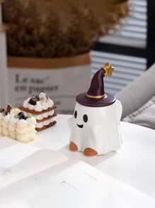 萬聖節主題創意卡通陶瓷馬克,可愛杯子適用於水,咖啡,牛奶帶精靈設計和蓋