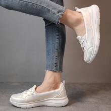 2023新款女士們所有季節休閒時尚日常穿著,舒服的&設計柔軟的&&輕便&透氣鞋 - 白色 - 查看 3