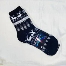 Men Crew Socks - Màu xanh hải quân - Xem 2