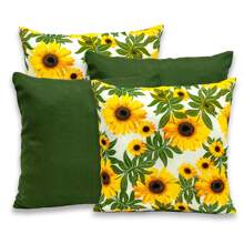 Cushion Cover - 向日葵/綠色 - 查看 1