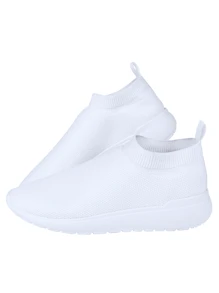 Women Wedge Sneakers - 白色 - 查看 2