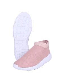 Women Wedge Sneakers - 乾枯玫瑰色 - 查看 4