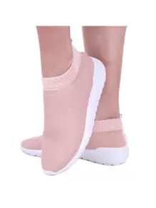 Women Wedge Sneakers - 乾枯玫瑰色 - 查看 1