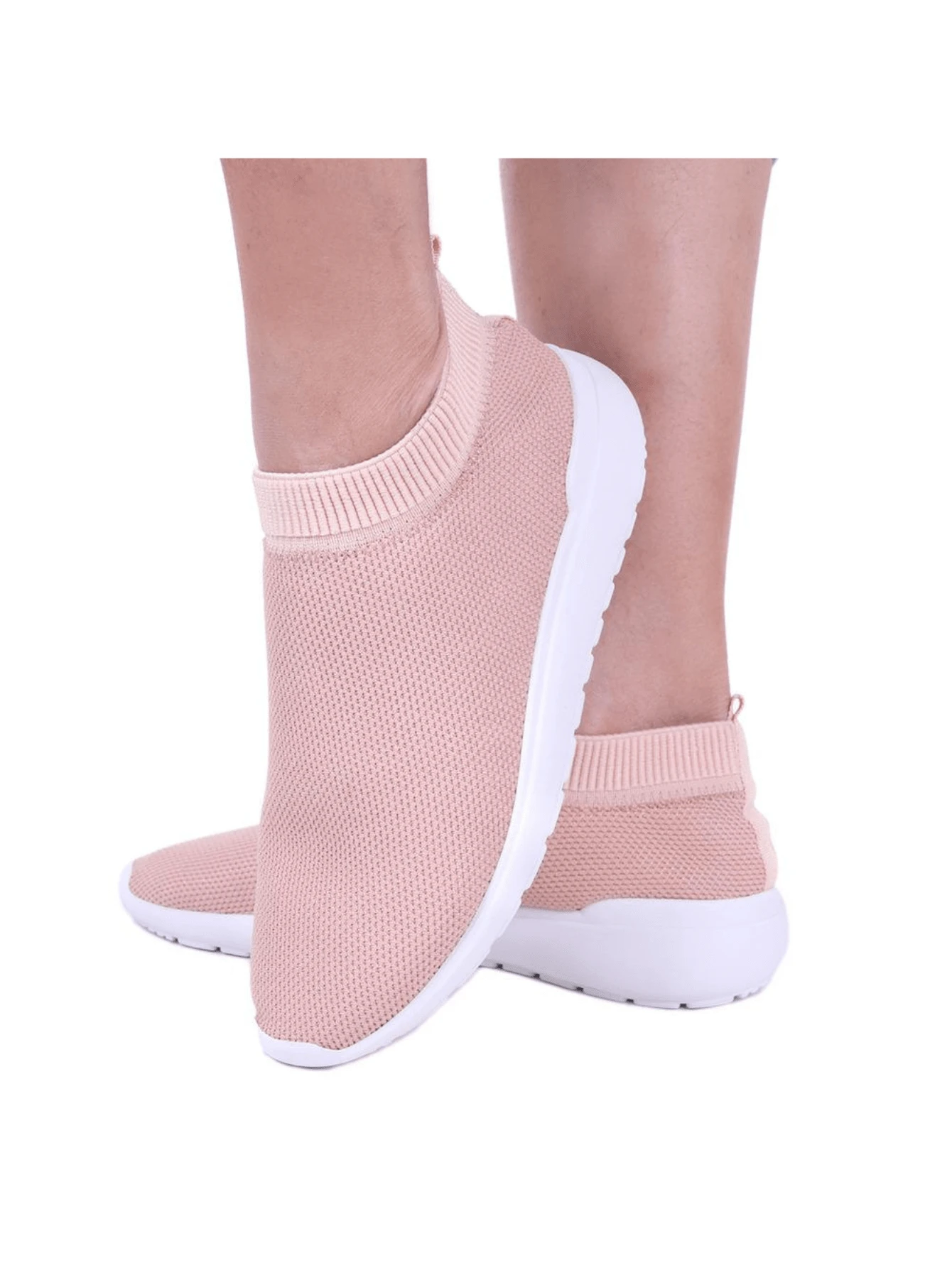 Women Wedge Sneakers - 乾枯玫瑰色 - 查看 1