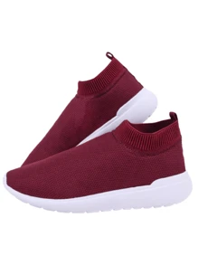 Women Wedge Sneakers - 紅木色 - 查看 2