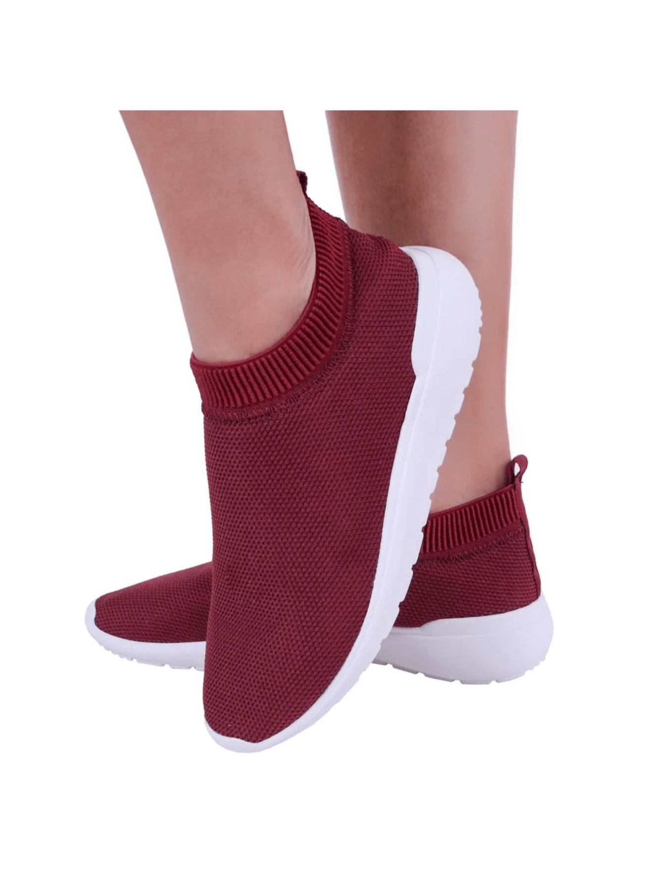 Women Wedge Sneakers - 紅木色 - 查看 1