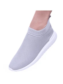 Women Wedge Sneakers - 灰色 - 查看 3