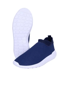 Women Wedge Sneakers - 藏蓝色 - 查看 4
