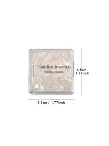 1 boîte de puces Bh Bay, Coquillages pour Nail Art, Écailles d'abalone colorées, décoration en feuille d'or blanc et accessoire en strass, Charmes d'ongles DIY, Gemmes d'ongles, Fournitures d'ongles décoration ongle bijoux ongles décor ongles