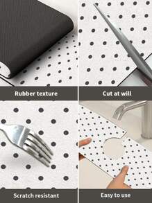 1入組現代簡約風格吸水率墊適用於龍頭,矽膠泥防滑龍頭滴墊帶圓黑色點燈背景,合適的適用於各種各樣類型的,適用於浴室和廚房使用,各種各樣尺寸 - 彩色 - 查看 7
