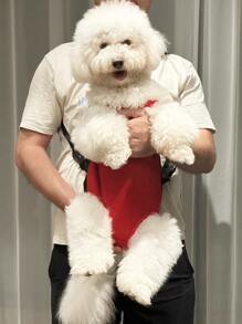 適用於狗狗和貓咪的寵物負重背包,透氣網狀背包,適用於戶外旅行 - 彩色 - 查看 1