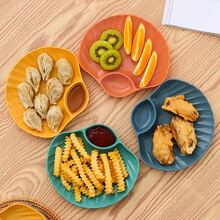 4入組貝殼形狀水果/餃子盤,多功能小吃盤,塑料貝殼形狀餐具,廚房用品 - 多色 - 查看 1