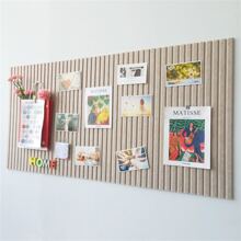 1 件 40*60 厘米北欧风格毛毡凹槽板，用于在墙上展示照片和艺术品或作为留言板，翻新贴纸剥离墙板、墙纸、壁纸、春季装饰品让您的家焕然一新，节日装饰贴纸礼物生日毕业 - 駝色 - 查看 3