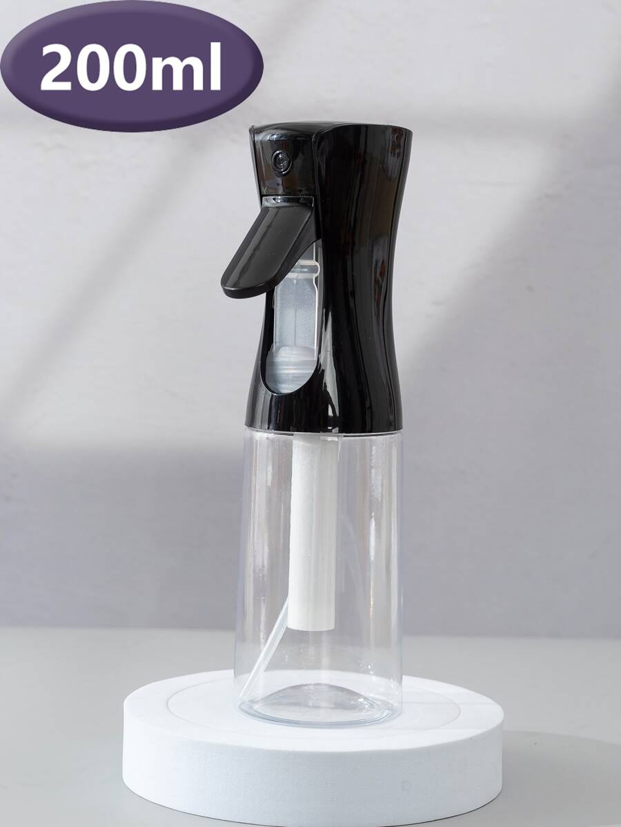 Black 200ml Continuous Spray Bottle With Pump - Black - View 1