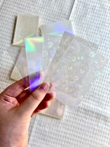 50入組透明閃光二層卡片膜,相片卡片保護膜,相簿卡片保護膜,扁口保護膜 - 無色 - 查看 7