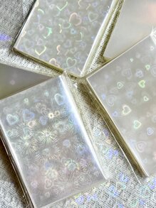 50入組透明閃光二層卡片膜,相片卡片保護膜,相簿卡片保護膜,扁口保護膜 - 無色 - 查看 9