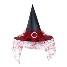 1 Miếng Halloween Lưới Ảo thuật Mũ phù thủy Cho bữa tiệc Đồ trang trí Prop , Thích hợp Đối với Người lớn Và Trẻ em - Nhiều màu - Xem 5