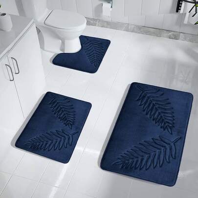 One Tree Leaf Pattern Rug, Modern Style Polyester Fiber Rectangle Mat With Raised Dot Detail For Living Room, Bedroom, Kitchen And Courtyard Home Bathroom Decor Floor Carpet Outdoor Rug Door Mat Fall Decor Bathroom Accessories Back To School Entryway Decor