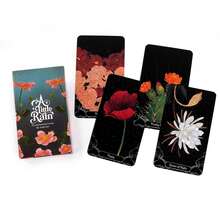 52pcs A Little Rain Botanical Oracle Cards, 10.3x6cm - Black - View 2