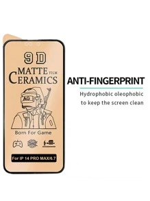 1-4入組軟磨砂陶瓷膜螢幕保護貼相容 iPhone15/15Plus/15Pro/15Promax 14 13 12 Pro Max 11 XR XS X 8 7 plus SE20 防碎非玻璃膜 - 2片裝 - 查看 6