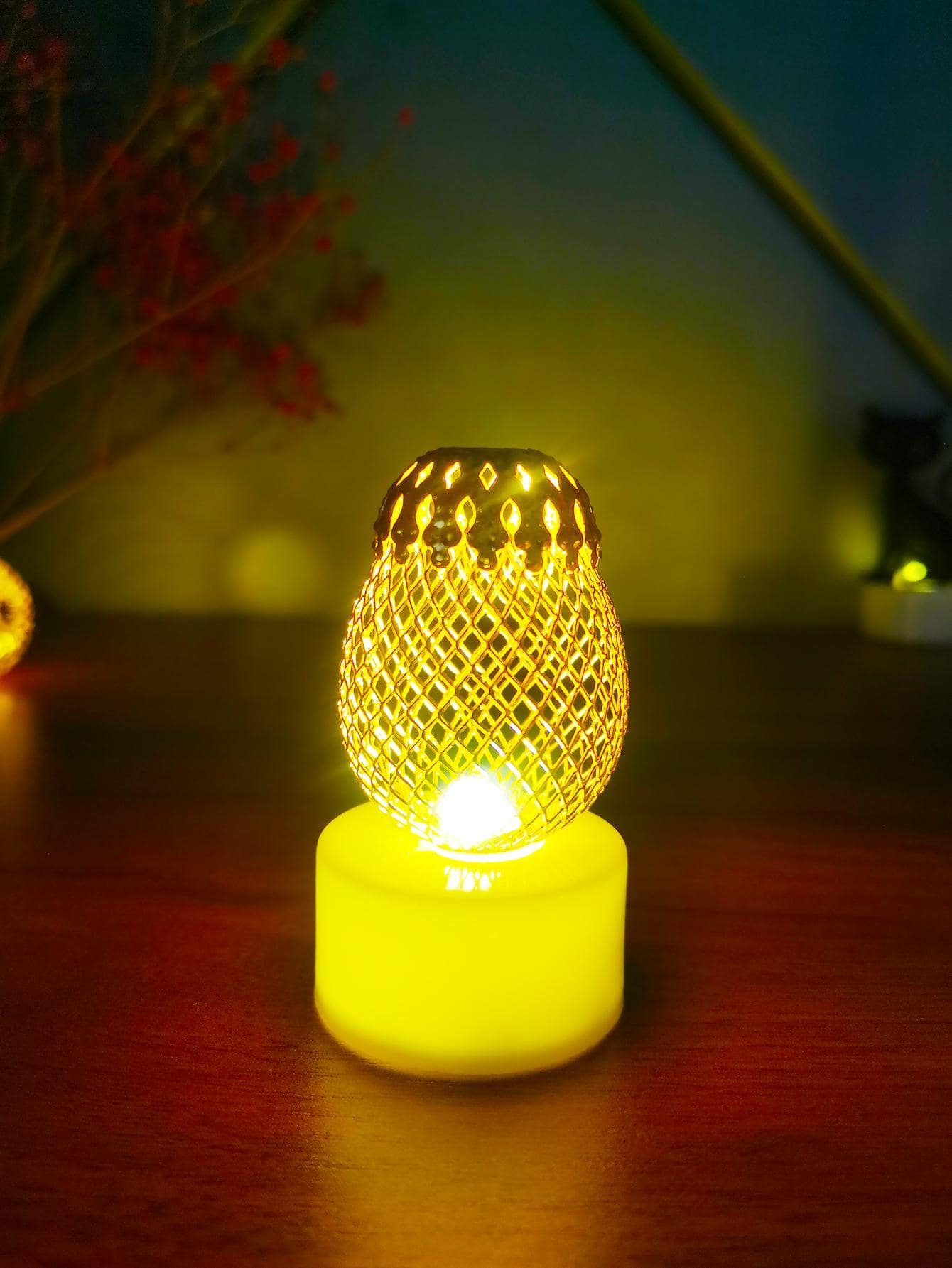 1pc Iron Led Night Light Decoration Candle Light For Desk SHEIN USA