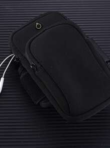 多色通用臂带运动手机耳机盒钱包紫色跑步臂式手机支架手机包手包适用于 6 英寸 7 英寸等型号