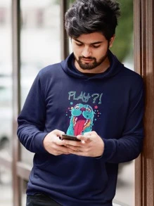 Men Sweatshirts - 藏蓝色 - 查看 1