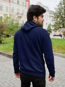 Men Sweatshirts - 藏蓝色 - 查看 2