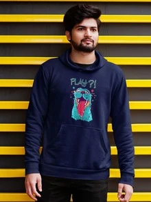 Men Sweatshirts - 藏蓝色 - 查看 3