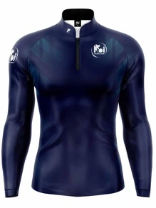 Men Outdoor Tees & Tanks - Blue - View 1