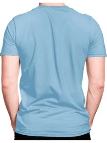 Men T-Shirts - 淺藍色 - 查看 2