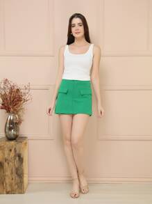 Women Shorts - màu xanh lá - Xem 1