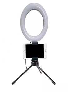 Iluminador Ring Light 6 Polegadas 16cm - Branco - Visão 1
