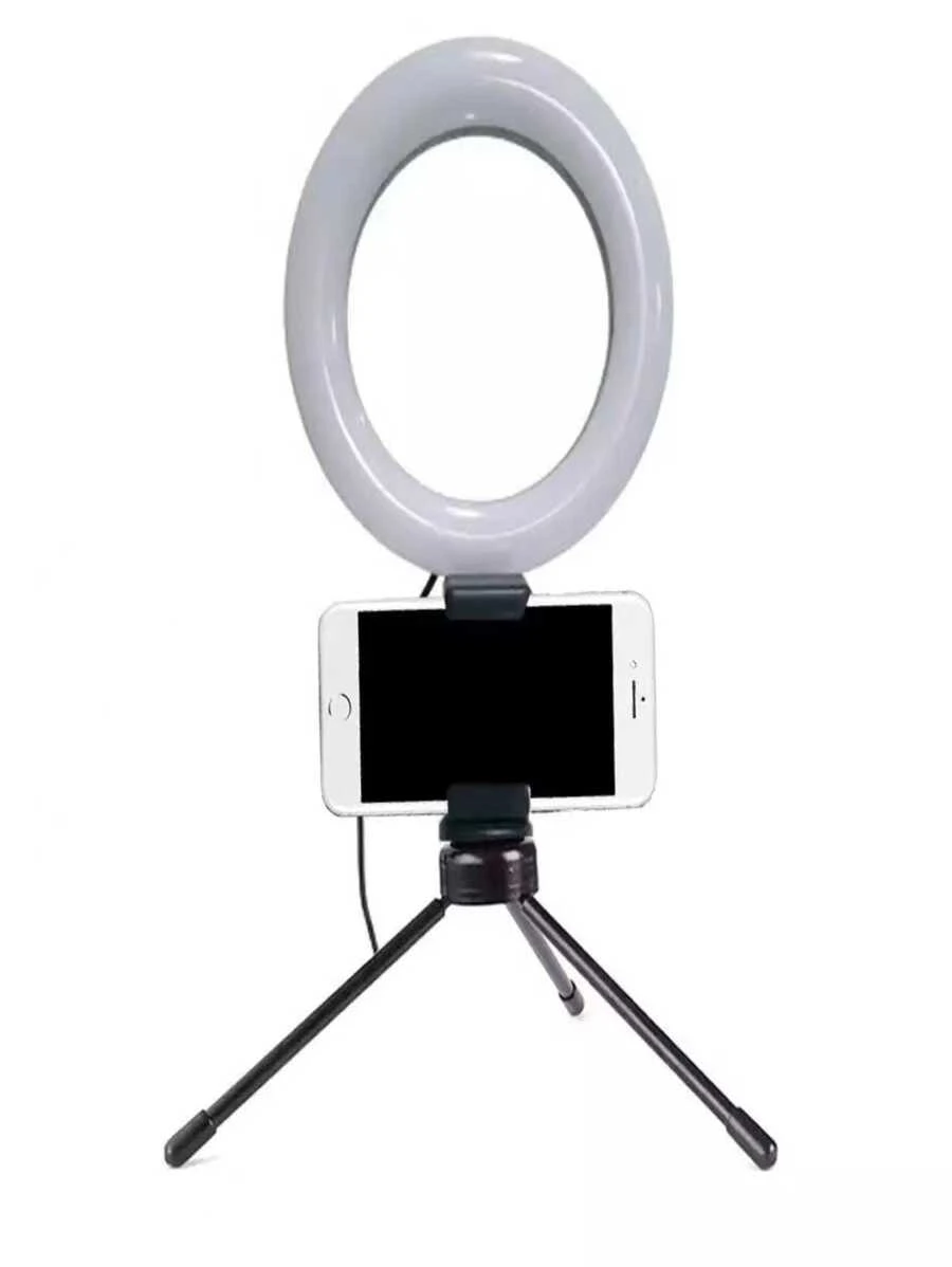 Iluminador Ring Light 6 Polegadas 16cm - Branco - Visão 1