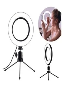 Iluminador Ring Light 6 Polegadas 16cm - Branco - Visão 3