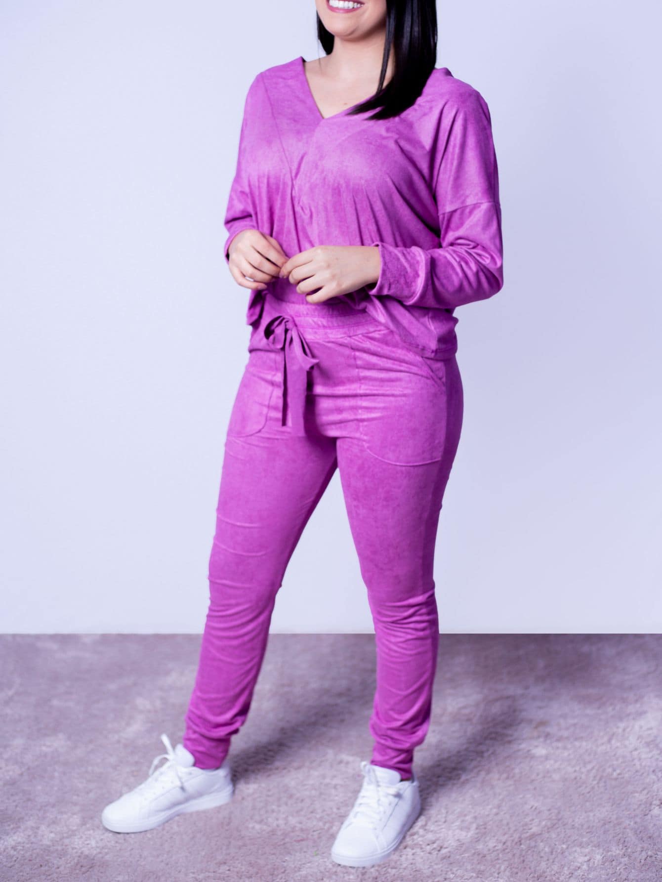 Women Two-piece Outfits - Bụi tím - Xem 1