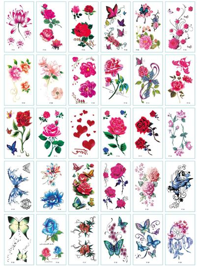 30張印花紋身貼紙