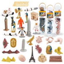 一套8件仿真迷你人体器官模型玩具带收纳盒，包括心脏、肝脏、大脑、胃、肺、肾等，适合3岁及以上儿童作为节日礼物、科学认知室装饰的教育工具