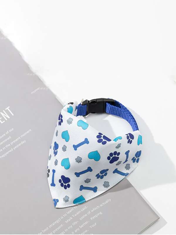 1 pieza de mascota perro cuello Pañuelo perrito gato Collar para perros Pañuelo cuello Pañuelo con cuello Accesorios ajustable de mascota perrito gato Pañuelo
